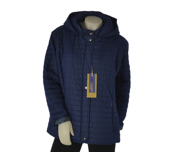 GIACCA DONNA TASCHE CON ZIP TRAPUNTATA RESISTENTE  VIRGINIA BLU ART. CONF-ORIETTA