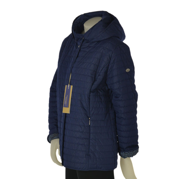 GIACCA DONNA TASCHE CON ZIP TRAPUNTATA RESISTENTE  VIRGINIA BLU ART. CONF-ORIETTA