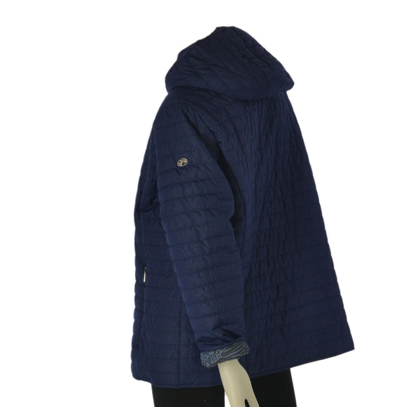 GIACCA DONNA TASCHE CON ZIP TRAPUNTATA RESISTENTE  VIRGINIA BLU ART. CONF-ORIETTA