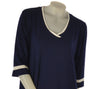 MAGLIA DONNA SCOLLO V MANICA TRE QUARTI TAGLIE COMODE  SOPHIA CURVY ART. 25123