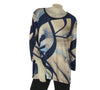 MAGLIA DONNA TAGLIE OVER PERLA FANTASIA STRASS MANICA TRE QUARTI ART. 2567