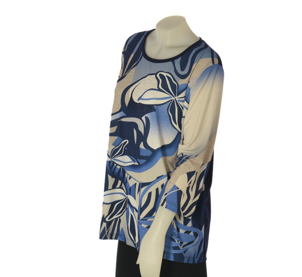 MAGLIA DONNA PERLA TAGLIE OVER FANTASIA STRASS ART. 2568