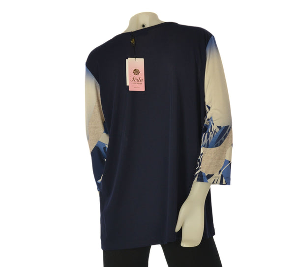 MAGLIA DONNA PERLA TAGLIE OVER FANTASIA STRASS ART. 2568