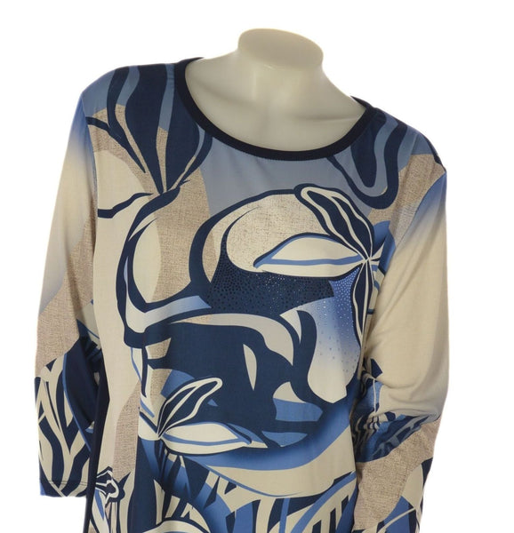 MAGLIA DONNA PERLA TAGLIE OVER FANTASIA STRASS ART. 2568