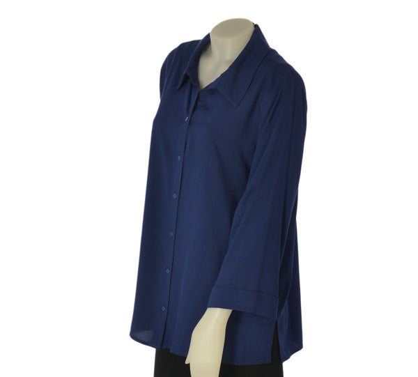 CAMICIA DONNA TAGLIE OVER ELISA CASTELLI  BOTTONI SPACCHI ART. 1541