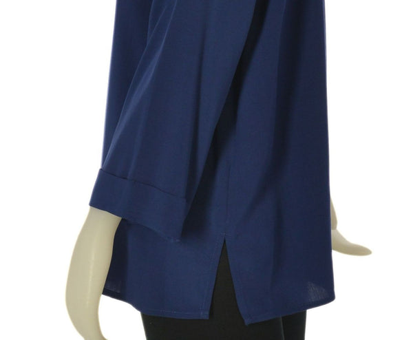 CAMICIA DONNA TAGLIE OVER ELISA CASTELLI  BOTTONI SPACCHI ART. 1541