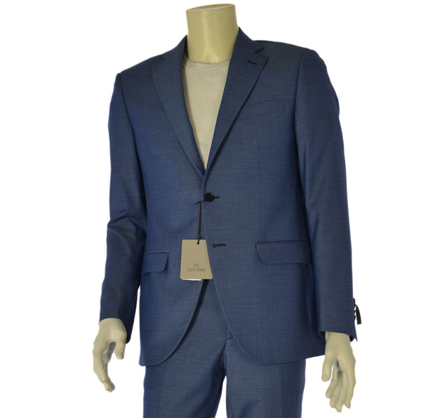 ABITO UOMO CITY TIME DROP R4 REGOLARE GICCA DUE BOTTONI SPACCHI PANTALONI TASCHE FRANCESE TESSUTO STRETCH ART. 51241-667276