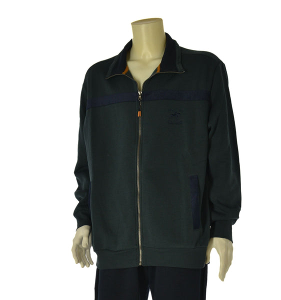 TUTA UOMO F.LLI CAMPAGNOLO TAGLIE OVER FELPATA PANTOALO TASCHE ELASTICO FELPA FULL ZIP TASCHE ART. 8Q78557