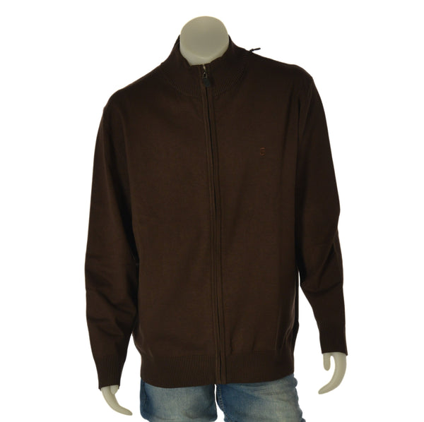 MAGLIONE UOMO TAGLIE OVER FULL ZIP LOGO ART. OTR1768
