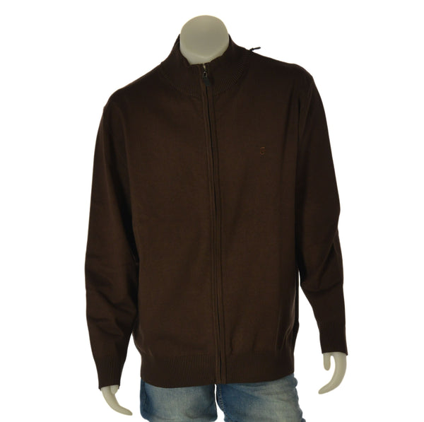 MAGLIONE UOMO TAGLIE OVER FULL ZIP LOGO ART. OTR1768