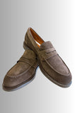 SCARPE UOMO NERO GIARDINI B.A.G.IN CAMOSCIO MOCASSINOMORBIDO PLANTARE ART 1400341U