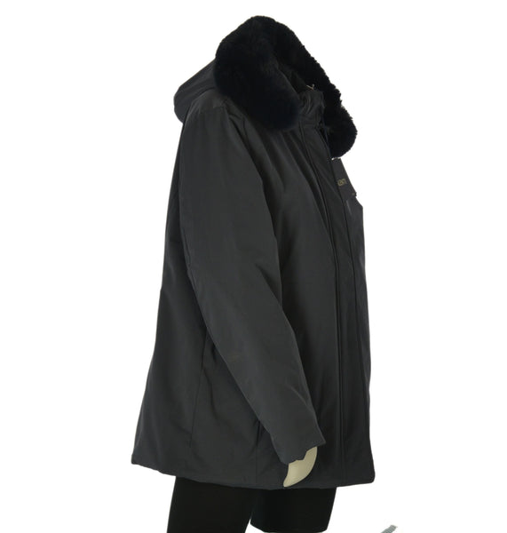 GIACCONE DONNA TALENTI TAGLIE OVER CAPPUCCIO ZIP TASCHE  IMBOTTITO ART. TB124