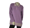 MAGLIONE DONNA ANNALISA MINETTI TAGLIE OVER POLO BOTTONI LUREX ART. 2510 OVER