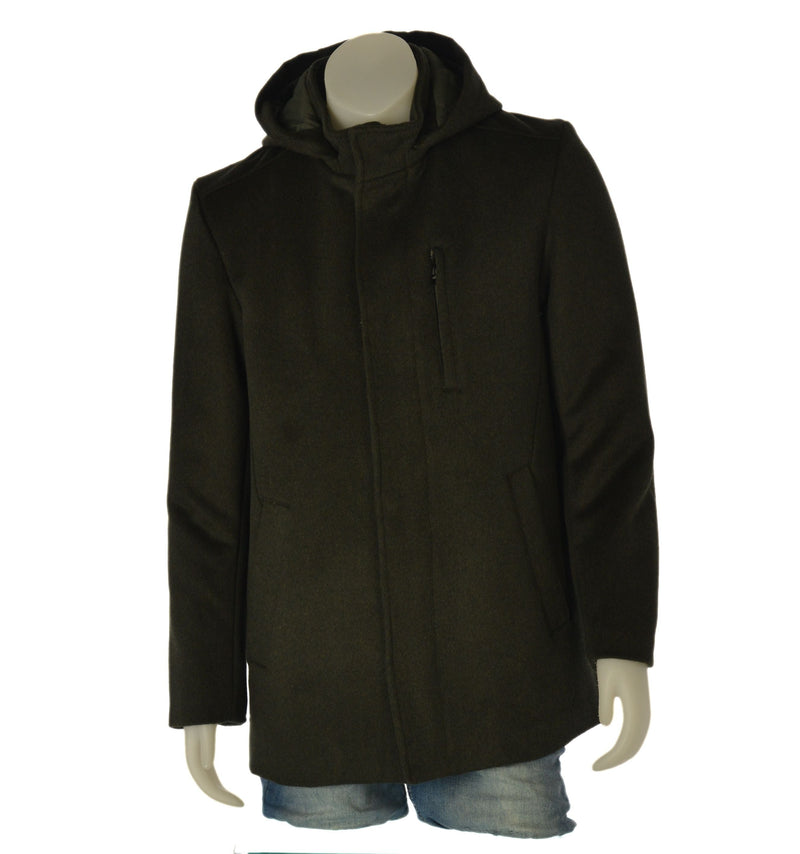 GIACCONE UOMO SEA BARRIER ZIP BOTTONI CAPPUCCIO TASCHE FODERATO ART.KONE-116M