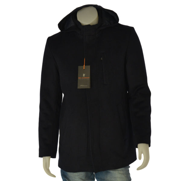 GIACCONE UOMO SEA BARRIER ZIP BOTTONI CAPPUCCIO TASCHE FODERATO ART.KONE-116M