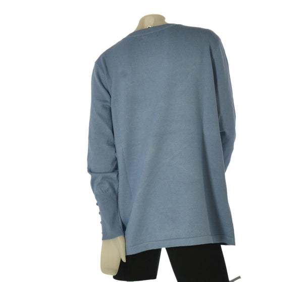 MAGLIONE DONNA GAIA PIU TAGLIE OVER GIROCOLLO LAVORATO ART. 402