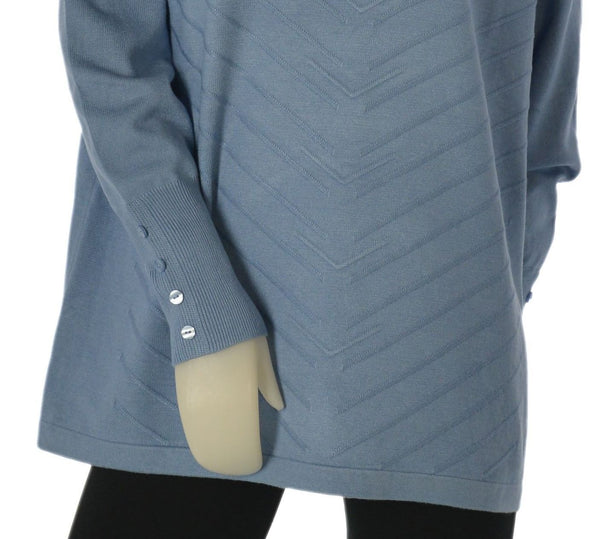 MAGLIONE DONNA GAIA PIU TAGLIE OVER GIROCOLLO LAVORATO ART. 402