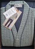 PIGIAMA UOMO BIPBIP ORLATO JACQUARD CARDIGAN TASCHE BOTTONI ART. 6831