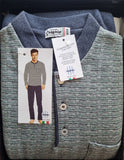 PIGIAMA UOMO BIPBIP ORLATO JACQUARD SERAFINO BOTTONI TASCHINO ART. 6830