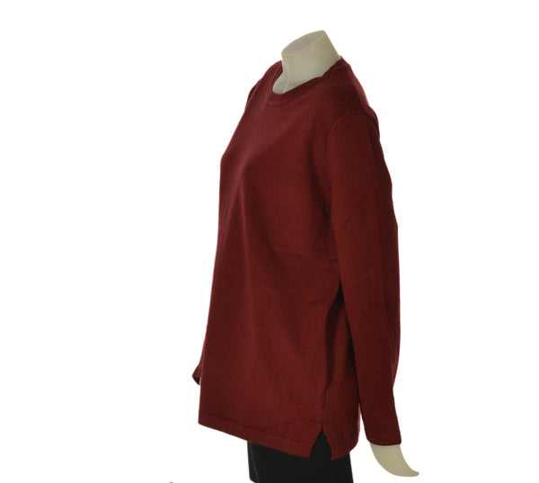 MAGLIONE DONNA GAIA B. TAGLIE OVER GIROCOLLO LAVORATO SPACCHI ART. 407