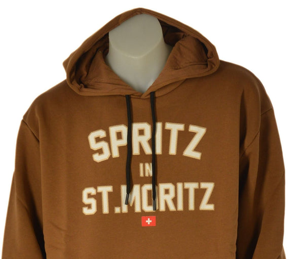 FELPA UOMO MAXFORT TAGLIE OVER FELPATA CAPPUCCIO STAMPA TASCHE  ART. 42101