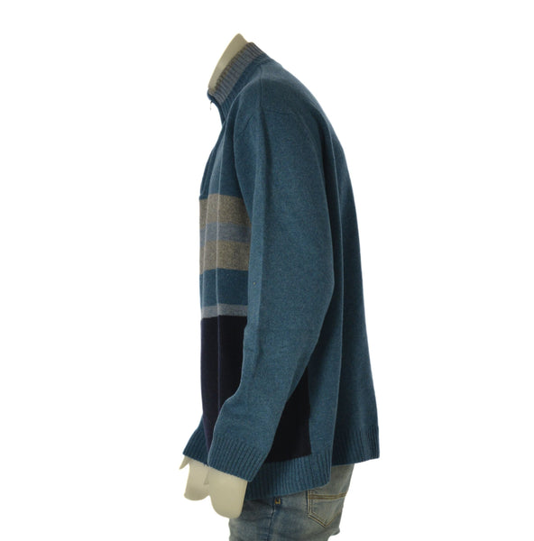 MAGLIONE UOMO MAXFORT TAGLIE OVER LUPETTO MEZZA ZIP FANTASIA ART. 26096