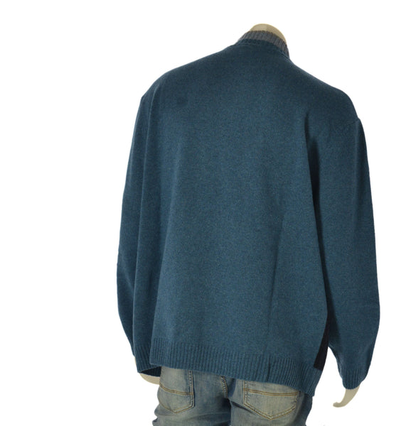 MAGLIONE UOMO MAXFORT TAGLIE OVER LUPETTO MEZZA ZIP FANTASIA ART. 26096