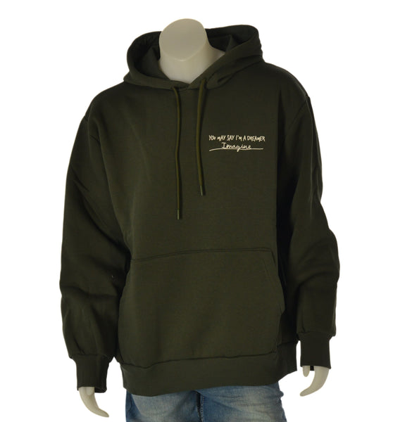 FELPA UOMO MAXFORT FELPATA TAGLIE OVER CAPPUCCIO TASCHE STAMPA ART. E2724