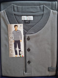 PIGIAMA UOMO BIPBIP TAGLIE OVER ORLATO SERAFINO FANTASIA TASCHINO BOTTONI CALDO COTONE ART. 7205