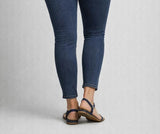 Pantaloni Luisa Viola Jeans Conformato Elasticizzato Modello Leggings alla Caviglia art P823F02