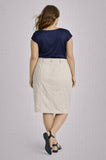 Gonna Miroglio Luisa Viola  in cotone traspirante  linea moderna e comfort quotidiano art 111441