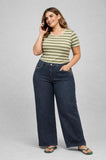 JEANS CORONA CONFORMATO ELASTICIZZATO CON STRASSE GAMBA MORBINA