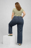 JEANS CORONA CONFORMATO ELASTICIZZATO CON STRASSE GAMBA MORBINA