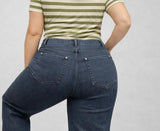 JEANS CORONA CONFORMATO ELASTICIZZATO CON STRASSE GAMBA MORBINA