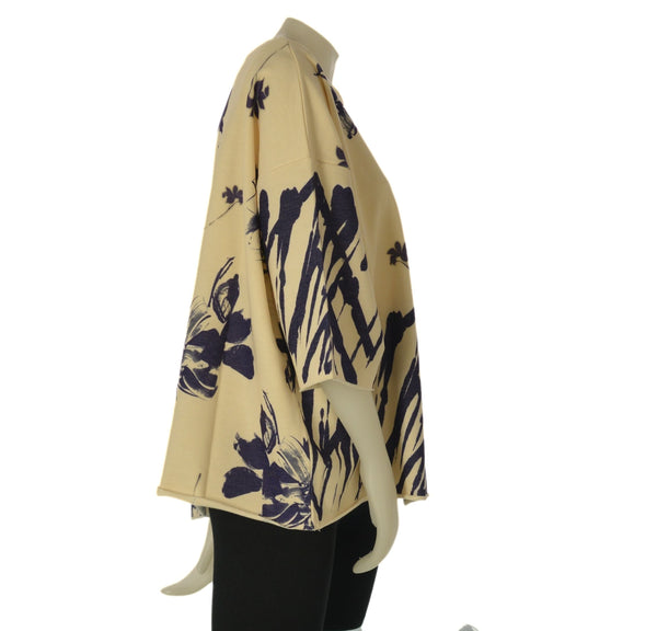 FELPA DONNA GIGLIOROSSO CONFORMATA GIROCOLLO MEZZA MANICA FANTASIA PRATICA COMODA ART.26028