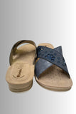 CIABATTA INBLU DONNA TOMAIA ECOPELLE STRASSE PLANTARE ANATONICO E TRRASPIRANTE TACCO 3,5 INTRECCIOART FC000068