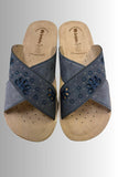 CIABATTA INBLU DONNA TOMAIA ECOPELLE STRASSE PLANTARE ANATONICO E TRRASPIRANTE TACCO 3,5 INTRECCIOART FC000068