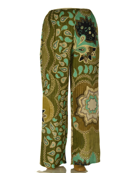 PANTALONE DONNA GIGLIOROSSO TAGLIE OVER PALAZZO FANTASIA ELASTICO VISCOSA ART. 26131
