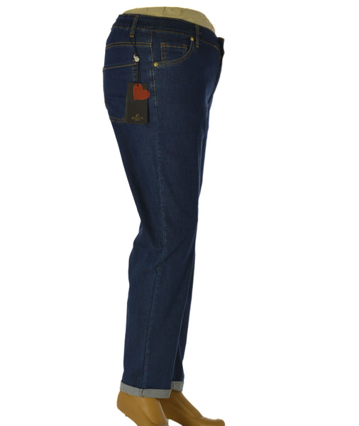 JEANS DONNA SOPHIA TAGLIE OVER LEGGERO CINQUE TASCHE ELASTICO ART. 26153