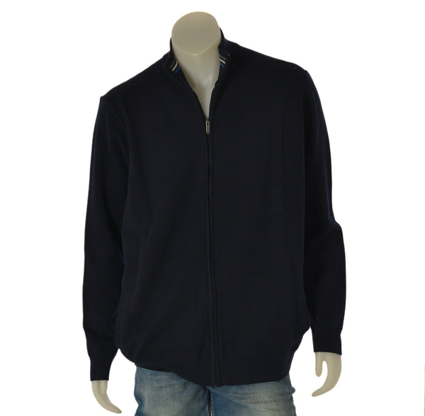 GIACCA MAGLIA RE DEL MARE COTONE TAGLIE OVER FULL ZIP TASCHE ART. 22.3250X