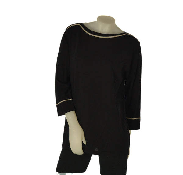 MAGLIA DONNA GAIA PIU TAGLIE OVER MANICHE 3/4 VISCOSA LUREX  ART. 552