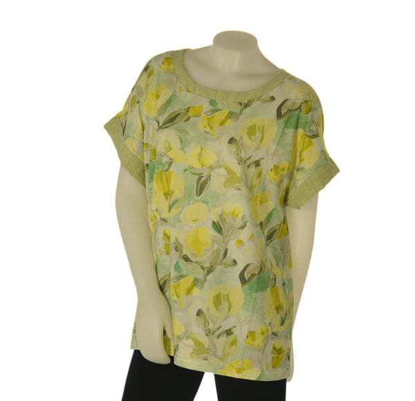 T-SHIRT DONNA GAIA PIU TAGLIE OVER FANTASIA VISCOSA ART. 500