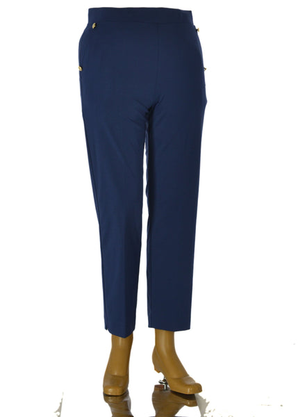 PANTALONE DONNA ELISA CASTELLI OVER ELASTICO CAPRI LARGO COMODO PRATICO LEGGERO ART.18097