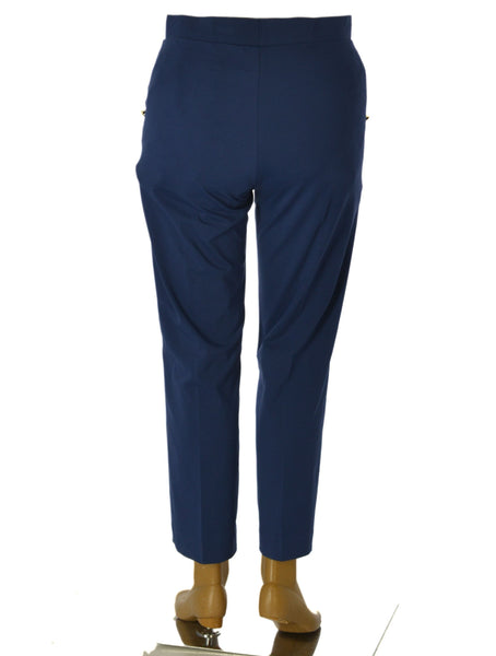 PANTALONE DONNA ELISA CASTELLI OVER ELASTICO CAPRI LARGO COMODO PRATICO LEGGERO ART.18097