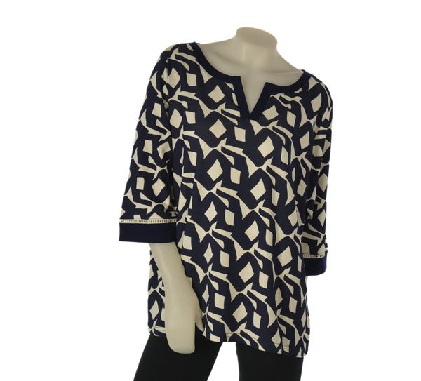 MAGLIA DONNA GAIA PIU TAGLIE OVER FANTASIA MANICHE 3/4 VISCOSA ART. 528