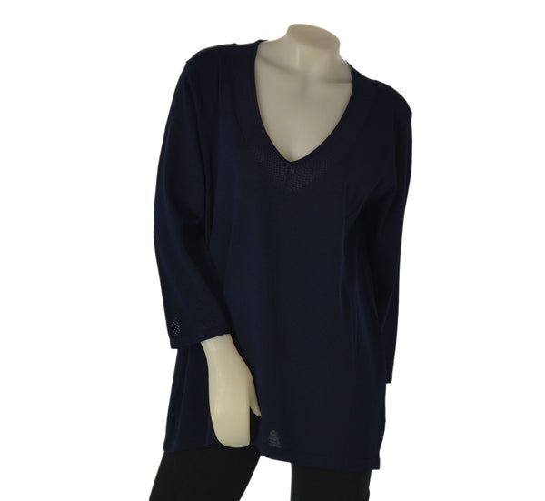 MAGLIA DONNA GAIA PIU TAGLIE OVER SCOLLO A V VISCOSA ART. 553