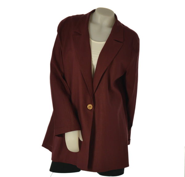 GIACCA DONNA ELISA CASTELLI TAGLIE OVER SFODERATA LINO ART. 20010