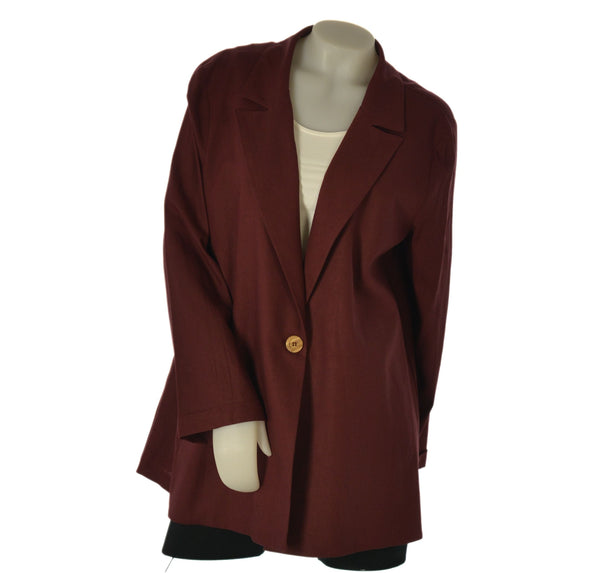 GIACCA DONNA ELISA CASTELLI TAGLIE OVER SFODERATA LINO ART. 20010