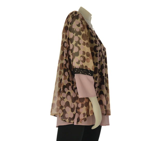 CASACCA DONNA PERLA TAGLIE OVER FANTASIA DOPPIATA GIROCOLLO PAILLETTES SPACCHI ART. EVA OVER