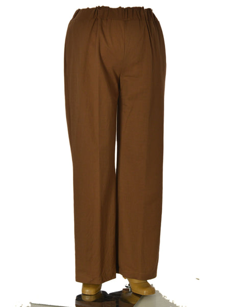 PANTALONI DONNA ELISA CASTELLI CONFORMATI ELASTICO TASCHE LARGHI MORBIDI LEGGERI ART.18071